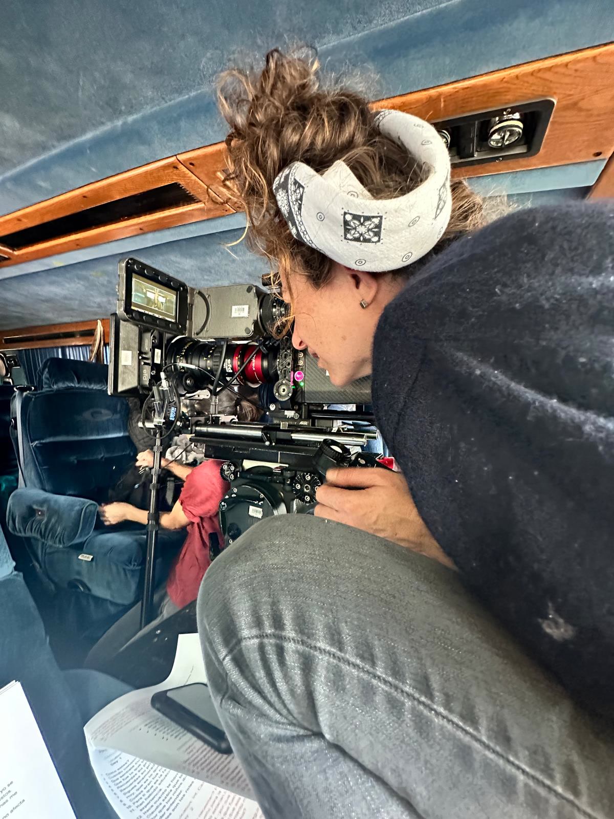 Behind-the-scenes photo from the making of Papá Melissa (1 of 3)